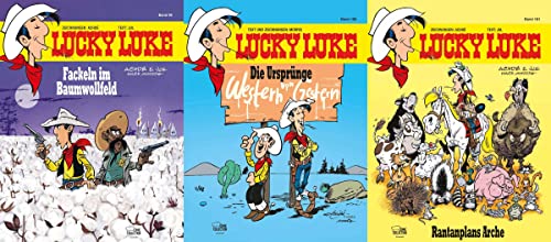 Lucky Luke Comics Band 99 - 101 plus 1 exklusives Postkartenset